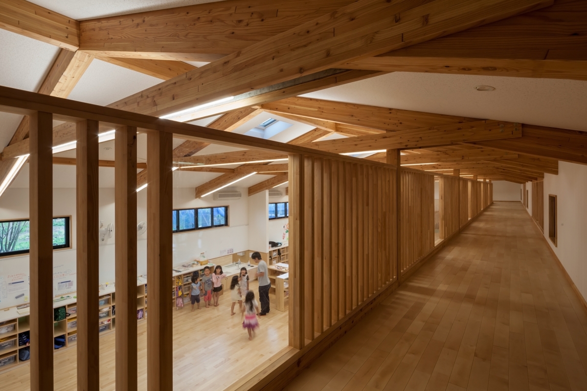 Nursery room with attic gallery